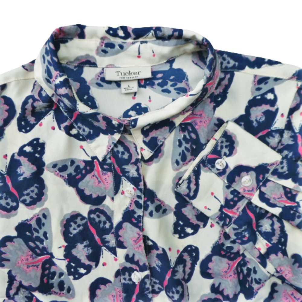 Tucker For Target Butterfly Button Front Blouse C… - image 5